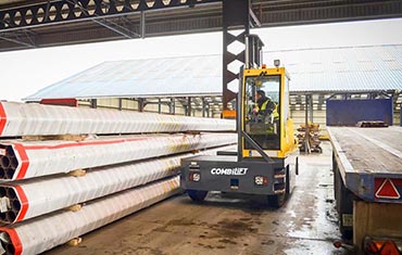 Sideloader forklift training