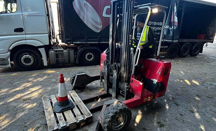 vehicle mounted forklift training
